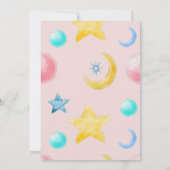 Een lief klein meisje roze Baby shower Kaart (Achterkant)