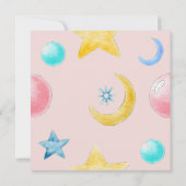 Een lief klein meisje roze Baby shower Kaart (Achterkant)