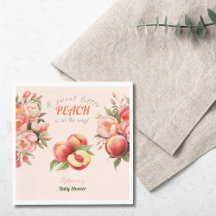 Een lief klein perzik zomer bloemig Baby shower