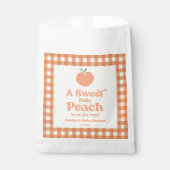 Een lief klein perzikfruit roze Sinaasappel Baby s Bedankzakje (Voorkant)