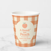 Een lief klein perzikfruit roze Sinaasappel Baby s Papieren Bekers (Voorkant)