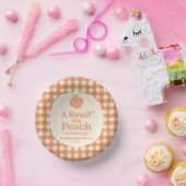 Een lief klein perzikfruit roze Sinaasappel Baby s Papieren Kommen (Feest)