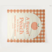 Een lief klein perzikfruit roze Sinaasappel Baby s Wandkleed (Voorkant (horizontaal))