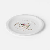 Een lief klein pompoen Baby shower Bord (Gekanteld)