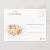 Een lief klein pompoenneutraal Baby shower Briefkaart (Achterkant)