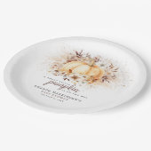 Een lief klein pompoenneutraal Baby shower Papieren Bordje (Gekanteld)