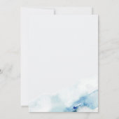 Een lief klein zeemeermin Baby shower feest Kaart (Achterkant)