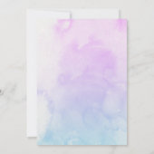 Een lief klein zeemeermin pastel meisje Baby showe Kaart (Achterkant)