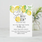 Een lief kleintje, Lemon thema, Baby shower, Kaart (Staand voorkant)