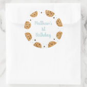 Eén lief koekje eerste verjaardag ronde sticker (Tas)