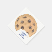 Eén lief koekje eerste verjaardag servet (Hoek)