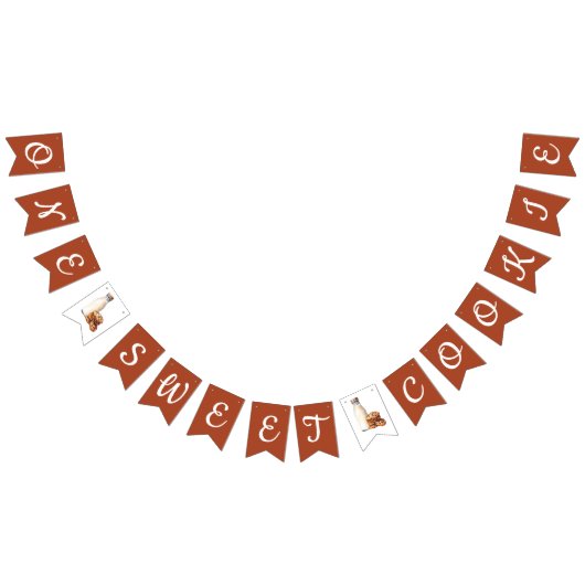 Een lief koekje! Eerste verjaardagsfeestje Vlaggetjes (Alle)