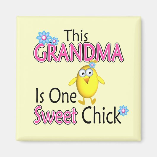 Een lief kuiken magneet (Voorkant)