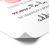 Een lief meisje baby kleding envelop station poster (Hoek)