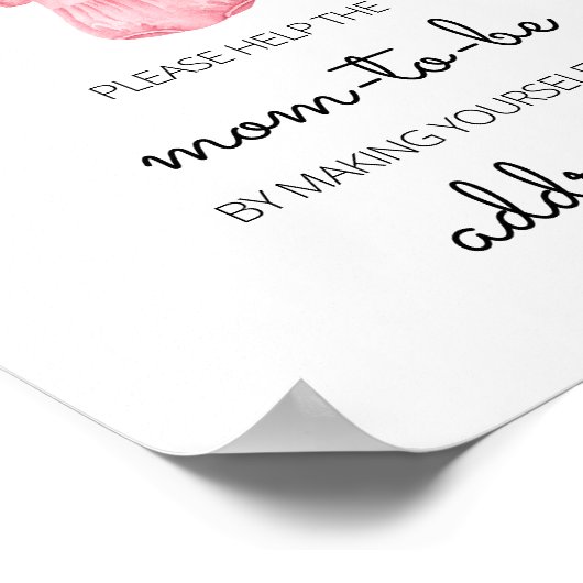 Een lief meisje baby kleding envelop station poster (Hoek)