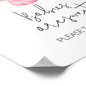 Een lief meisje babykleding baby's zijn zoet poster (Hoek)