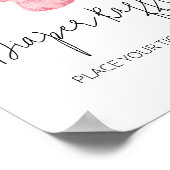 Een lief meisje babykleding luier loterij poster (Hoek)