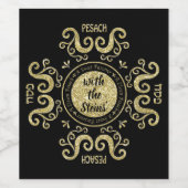 Een lief pascha wijn etiket (Enkel label)