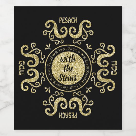 Een lief pascha wijn etiket (Enkel label)