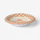 Een lief perzik Sinaasappel eerste 1e verjaardagsf Papieren Kommen (Gebogen)