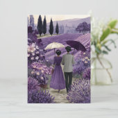 Een liefde als lavendel | Rustige Romance Kaart (Staand voorkant)
