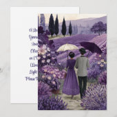 Een liefde als lavendel | Rustige Romance Kaart (Voorkant / Achterkant)