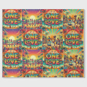 Eén liefde cadeaupapier (Vlak)