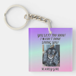 Een liefde die duurt: Pets Memorial 1 foto Nicknam Sleutelhanger