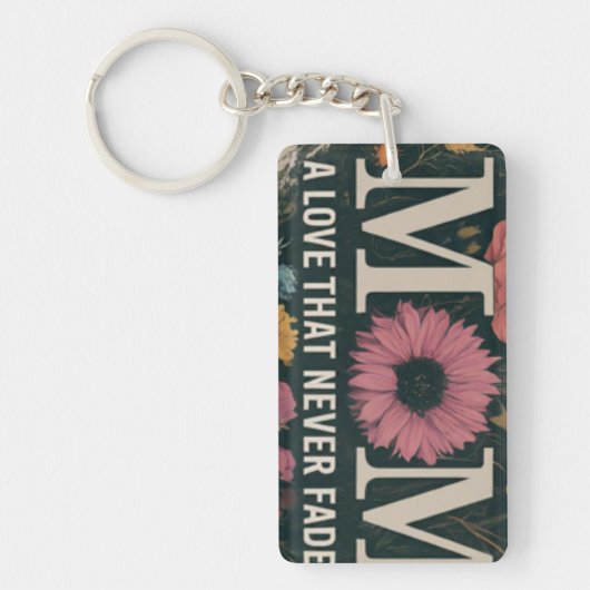 Een liefde die nooit verdwijnt sleutelhanger (Voorkant)