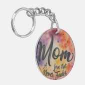 Een liefde die nooit verdwijnt sleutelhanger (Voorkant Links)