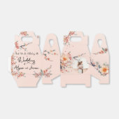 Een liefde die opbloeit onder de kersenbomen bedankdoosjes (Uitgevouwen)