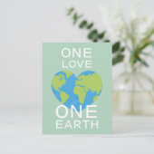 Eén liefde, één Aarde, Dag van de Aarde, red onze  Briefkaart (Staand voorkant)