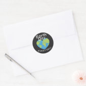 Eén liefde, één Aarde, Dag van de Aarde, red onze Ronde Sticker (Envelop)