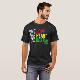 Eén liefde, één hart, één bestemming t-shirt