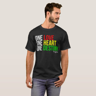Eén liefde, één hart, één bestemming t-shirt
