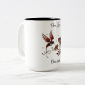 Eén liefde, één hart, koffie mok (Voorkant links)