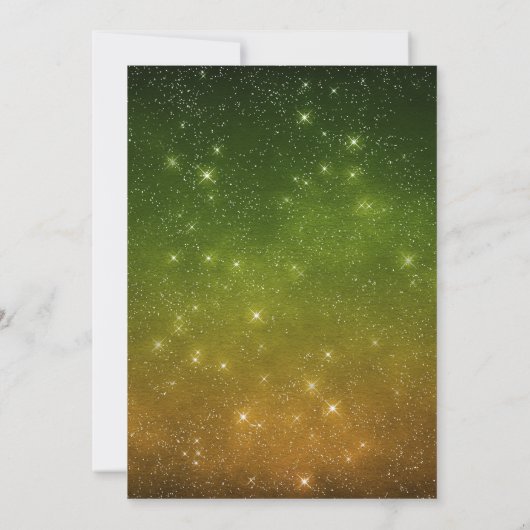 Een liefde geschreven in de Stars Celestial Weddin Kaart (Achterkant)