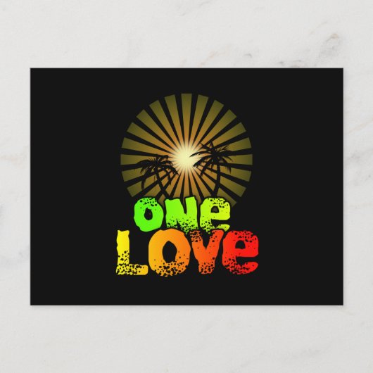 Eén liefde Jamaica Briefkaart (Voorkant)