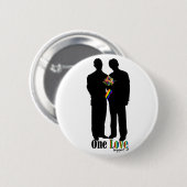 Eén liefde..show uw steun ronde button 5,7 cm (Voorkant /achterkant)