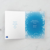 Één liefde van I met Kerstmispinguïnen Feestdagen Kaart (Binnen)