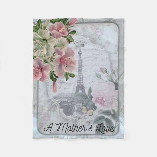 Een liefde voor moeders fleece deken (Voorkant)