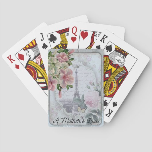 Een liefde voor moeders pokerkaarten (Achterkant)