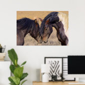 Een liefde voor paarden poster (Thuiskantoor)