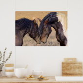 Een liefde voor paarden poster (Keuken)