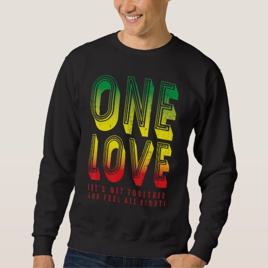 Een liefde voor Reggae Rasta 3 Trui (Voorkant)