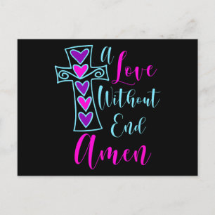 Een liefde zonder einde Amen Jezus geïnspireerd ci Briefkaart