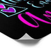 Een liefde zonder einde Amen Jezus geïnspireerd ci Poster (Hoek)