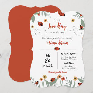 Een Liefdekever Baby Shower Uitnodiging