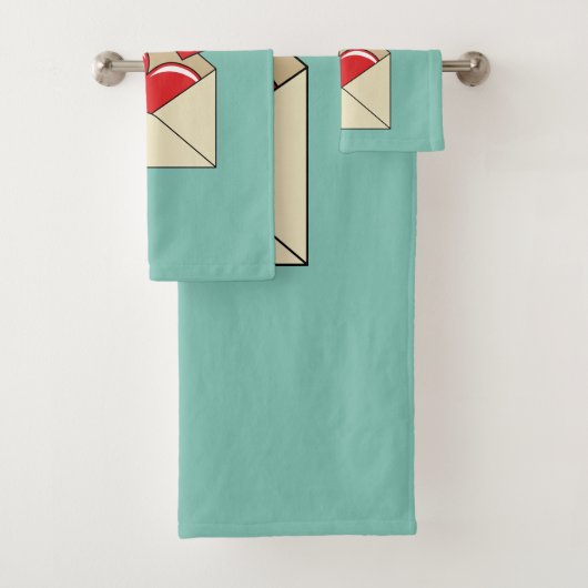 Een liefdesbrief bad handdoek (Insitu)