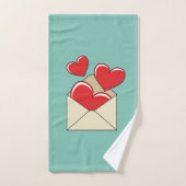 Een liefdesbrief bad handdoek (Handdoek)
